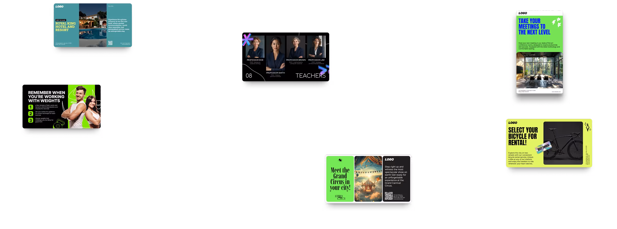 Modelos do AI Wizard para digital signage