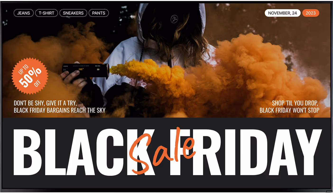 promoção de Black Friday