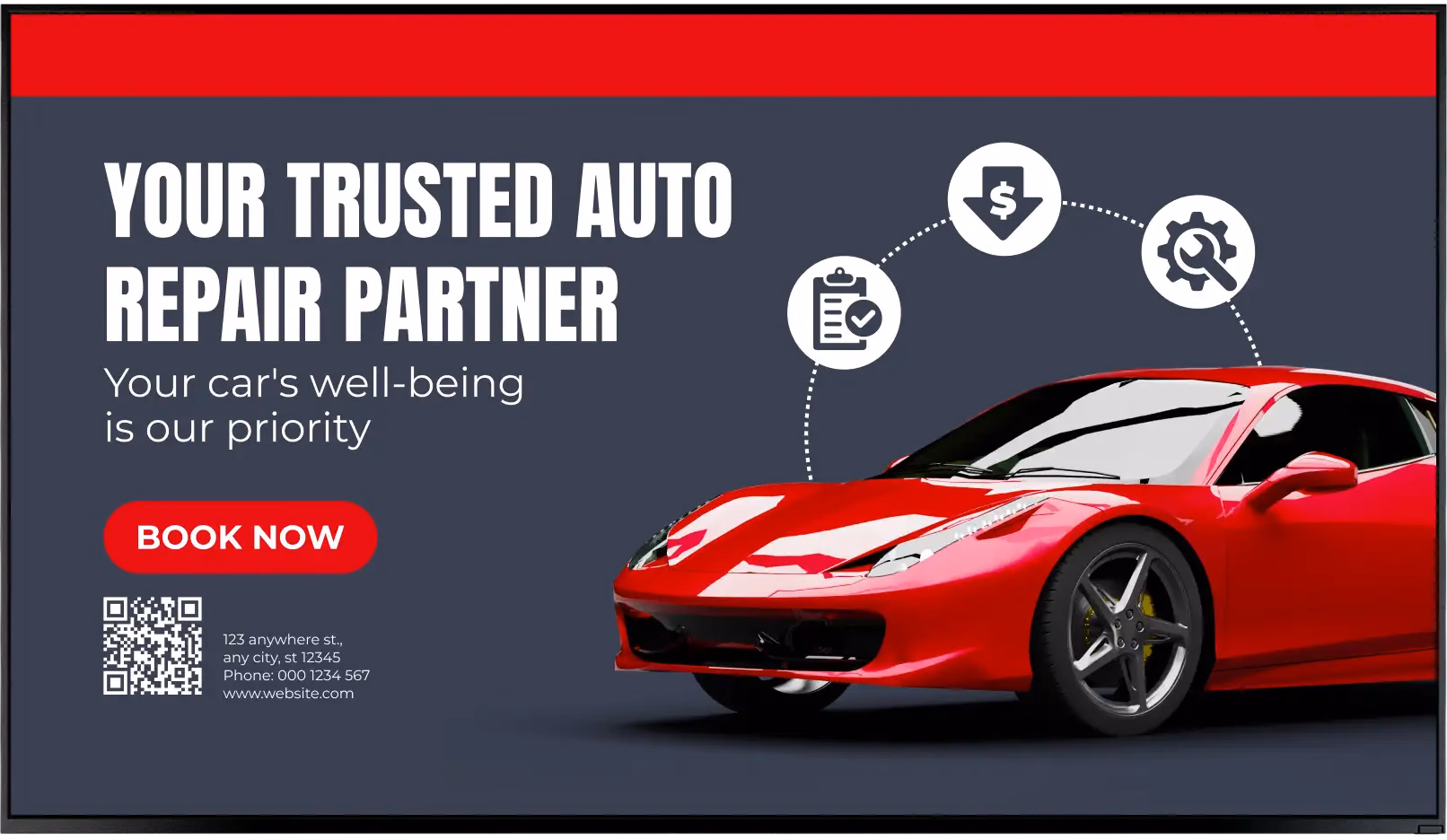Your trusted auto repair partner服务宣传内容
