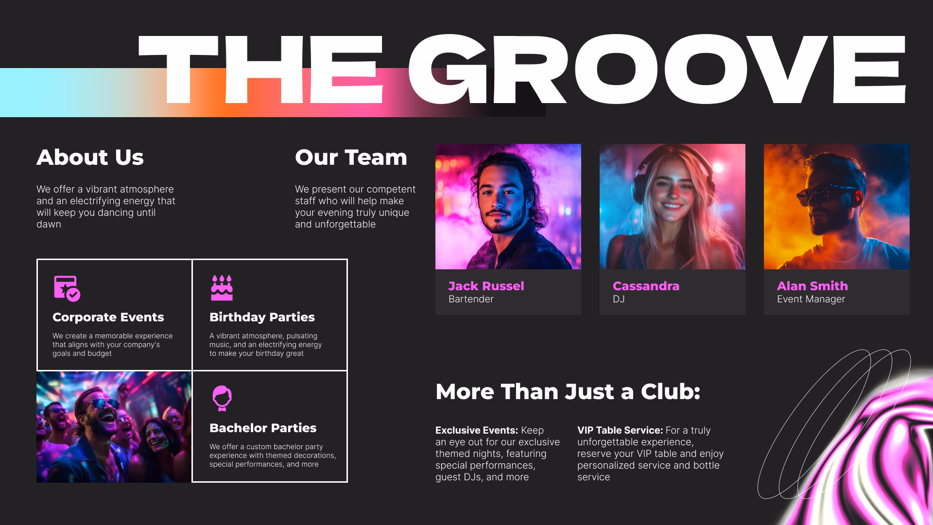 The Groove俱乐部关于我们页面