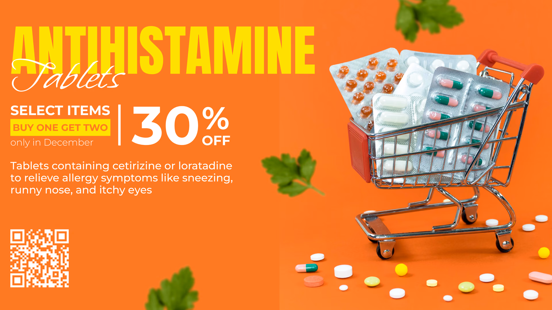 Промо антигистаминных таблеток со скидкой 30%: купи один - получи два