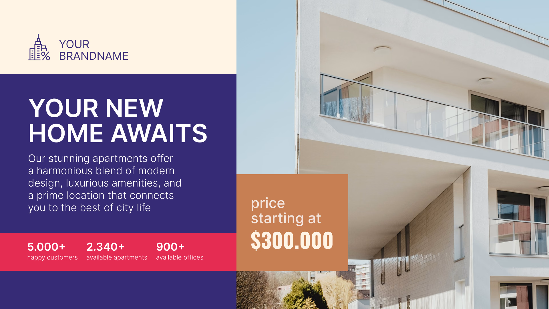 Реклама квартир «Your New Home Awaits»