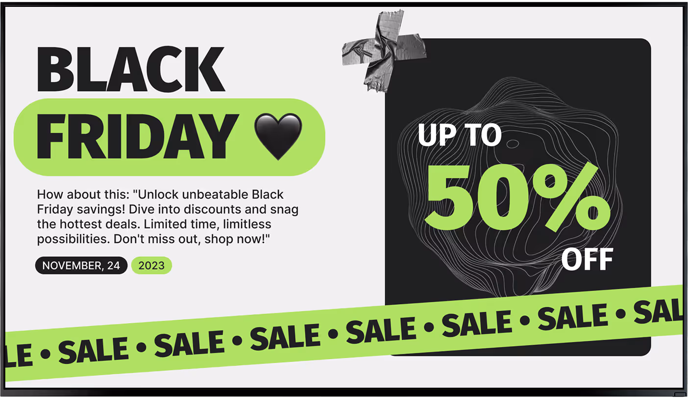 promoção de Black Friday