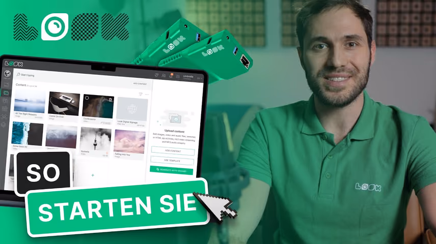 Wie man mit dem Look Content Manager beginnt