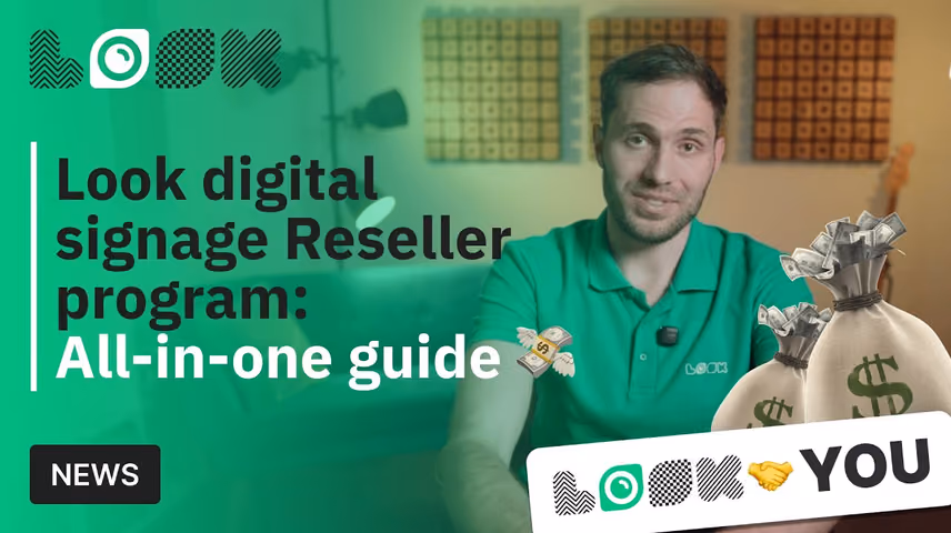 Programa de revendedores Look digital signage: guia completo